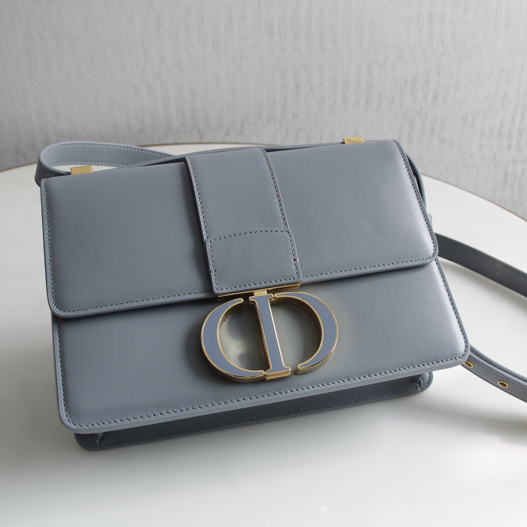 30 Montaigne Bag Light Blue Box Calfskin